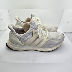 Adidas UltraBoost 4.0 Shoes Men’s 6.5 Triple White Running Athletic Gym Sneakers